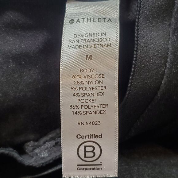 Athleta Womens Size M Venice Heathered Pintuck Pant Mid Rise Gray 631857 - Picture 8 of 8